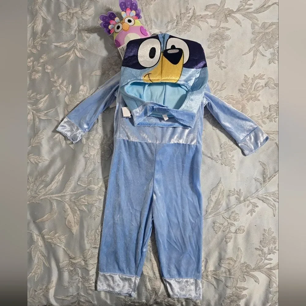 Nwt Bluey w Chattermax Halloween Deluxe Costume for Toddler, Size 2T, Disguise